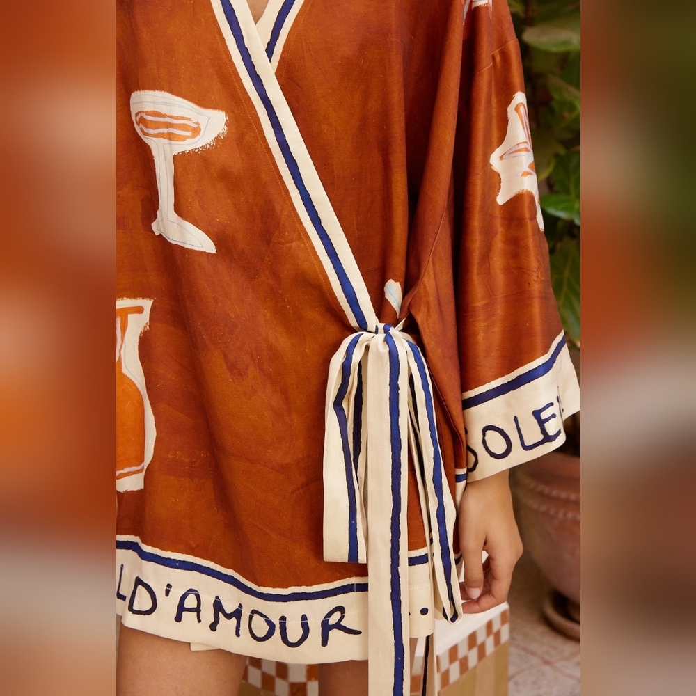 Alemais soleil d'amour wrap mini dress - Picture 4 of 14